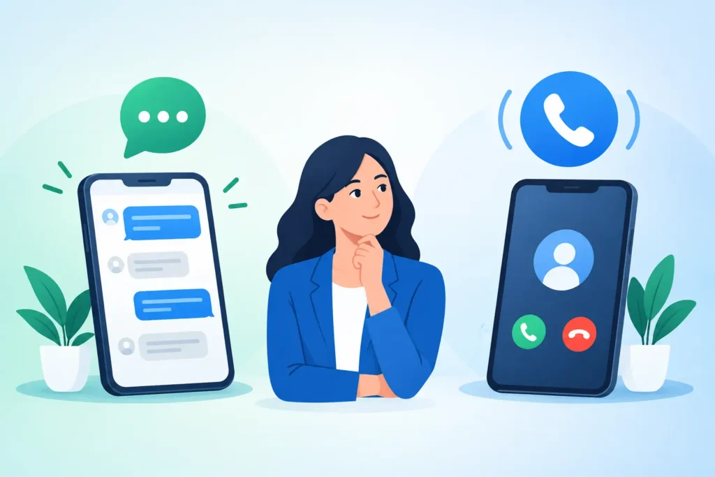SMS Follow Up Versus Calls: Which Books More?